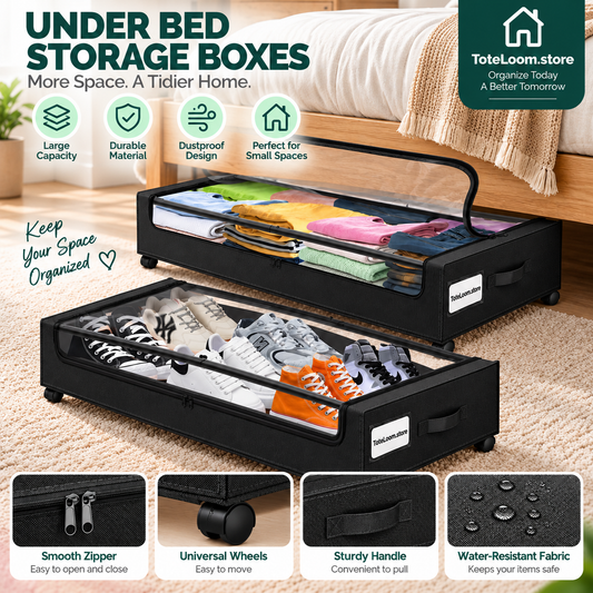 Rolling Under-Bed Storage Containers